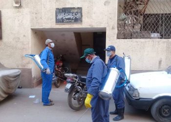 استمرار أعمال رش وتطهير المنشآت العامة والشوارع بمدينة دسوق