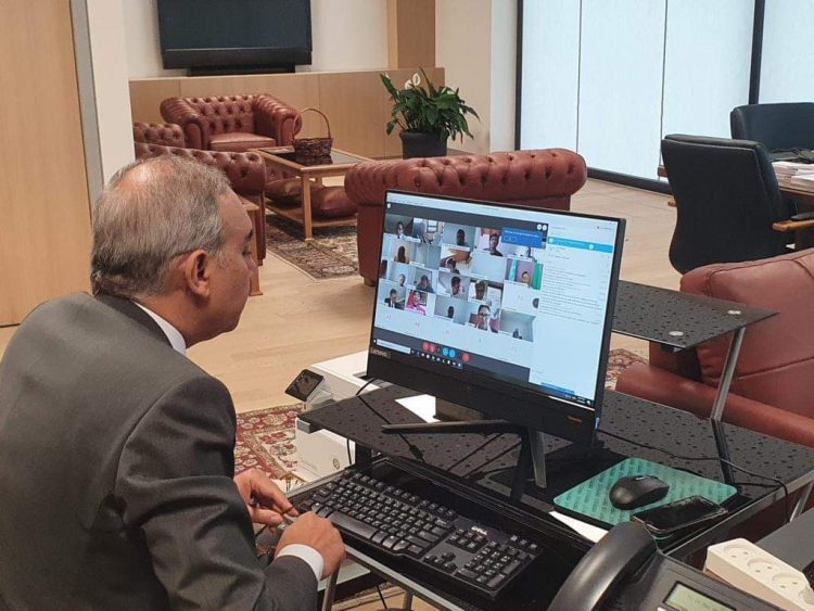 بعثة مصر في جنيف تنظم لقاءات للمجموعة الأفريقية مع المنظمات الدولية الإنسانية لمتابعة ومواجهة جائحة كورونا