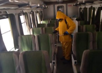 بالصور.. هيئة السكك الحديدية تتخذ كافة الإجراءات الخاصة بأعمال التعقيم