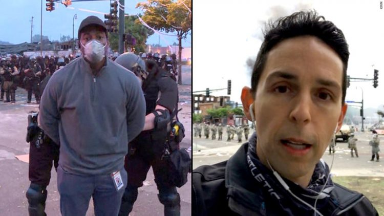 اعتقال طاقم شبكة «سي إن إن» خلال تغطيته أعمال العنف في مينيابوليس