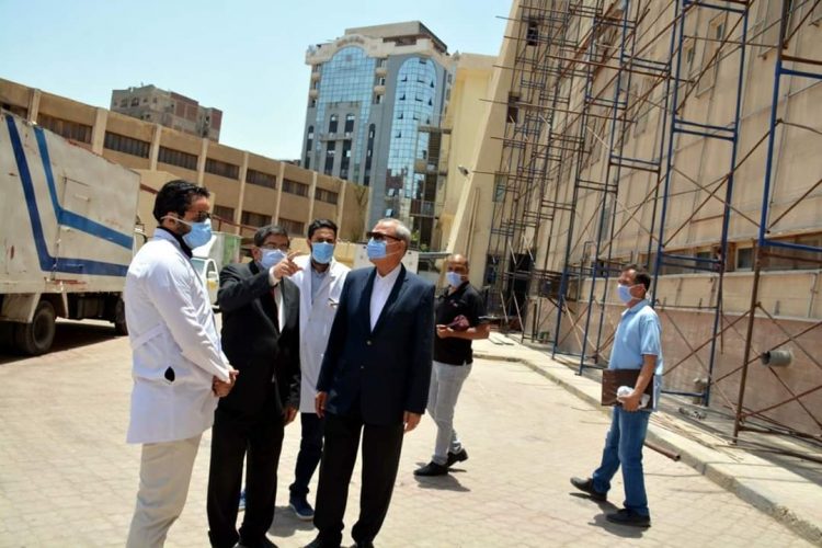 محافظ القليوبية يتابع الخدمات الصحية بالتأمين الصحى ببنها