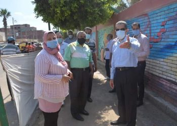 تحرير 21 محضر  مخالفة عدم ارتداء كمامة بكفر الزيات وبسيون