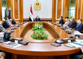 الرئيس السيسي يجتمع بمجلس الدفاع الوطني ويناقش مستجدات ملف سد النهضة وتطورات الأوضاع في ليبيا