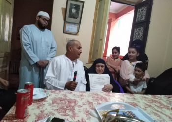 الحاجة سهام محمد شلبي الأم المثالية بقرية سنجيد