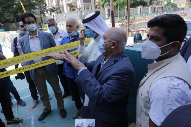 الوزير يتفقد محطة صفاء حجازي بالزمالك