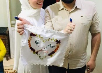 الدكتور إبراهيم أبو المجد يهنيء الدكتور سمير عطية المعراج بمناسبة حفل زفاف ابنه عصام مساء اليوم