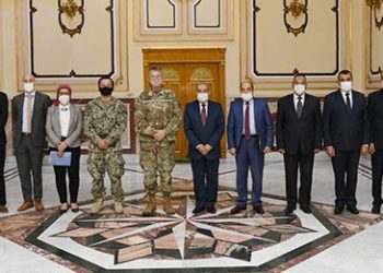 وزير الدولة للإنتاج الحربى يلتقي الجنرال رالف جروفر الملحق العسكري في السفارة الأمريكية