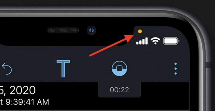 علامة تظهر على شاشة آيفون تؤكد أنه يخضع للتجسس! 1 علامة تظهر على شاشة آيفون تؤكد أنه يخضع للتجسس!
