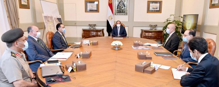 السيسي يتفقد تطورات الموقف الإنشائي والتنفيذي لمدينة الجلالة ذات الموقع السياحي المتفرد