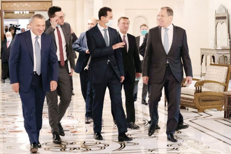 وفد روسي في دمشق يبحث التعاون الاقتصادي وتجاوز العقوبات 1 وفد روسي في دمشق يبحث التعاون الاقتصادي وتجاوز العقوبات