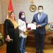 وزير الشباب يكرم طالبتين متفوقتين فى الثانوية العامة 11 وزير الشباب يكرم طالبتين متفوقتين فى الثانوية العامة