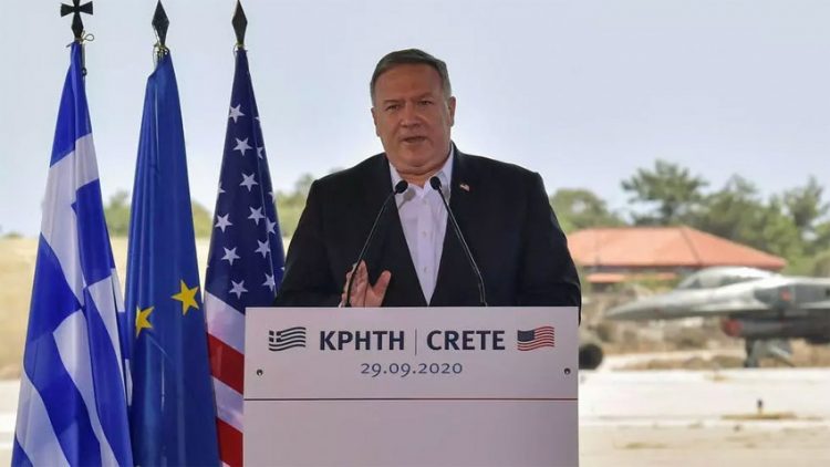 بومبيو يعلن من اليونان دعما”قويا”لحوار في شرق المتوسط