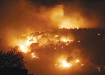 حرائق ضخمة تلتهم مناطق واسعة في سوريا ولبنان