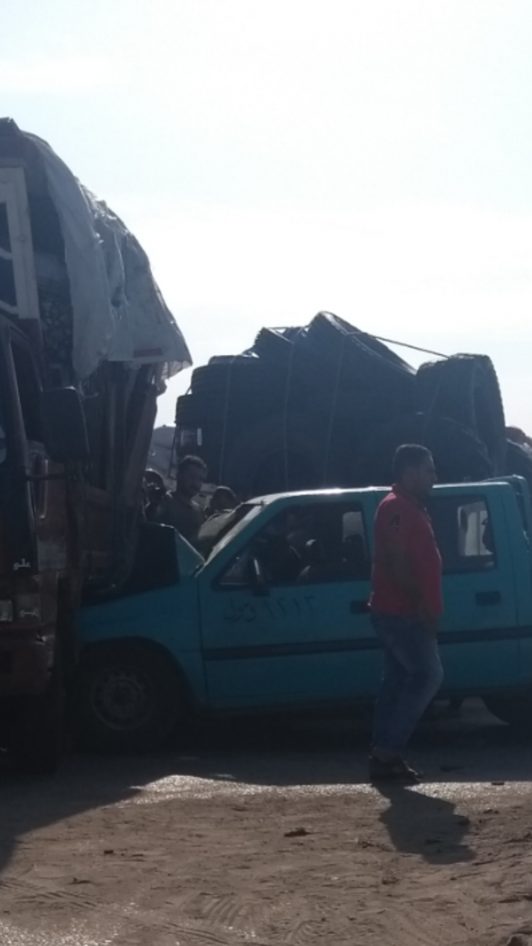 حادث سير بالطريق الزراعى الأن