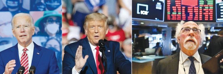 ترامب أم بايدن؟ أسواق الأسهم تتأهب 1 ترامب أم بايدن؟ أسواق الأسهم تتأهب