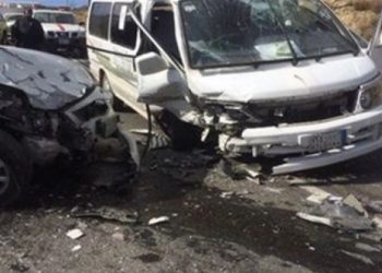 مصرع طفل واصابة آخرين بحادث تصادم بسبب السرعة الجنونية بالغربية
