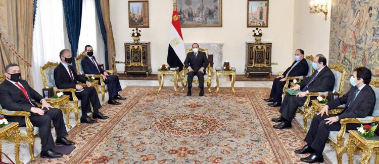الرئيس السيسي لوزير الخزانة الأمريكية: تسوية القضية الفلسطينية سيغير واقع المنطقة بأسرها إلى الأفضل.. نقدر جهود واشنطن فى قضية سد النهضة.. وحريصون علي تعزيز التعاون الثنائى