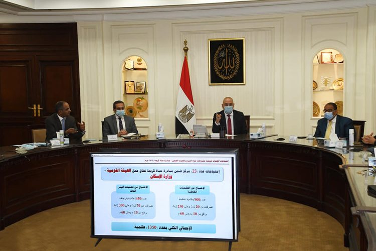 وزير الإسكان يتابع الاستعدادات لتوصيل خدمات الصرف الصحى للمناطق الريفية ضمن المبادرة الرئاسية “حياة كريمة”