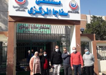 قافلة طبية مجانية ينظمها المجلس المصري لأطباء من أجل السلام بمستشفى سفاجا المركزي