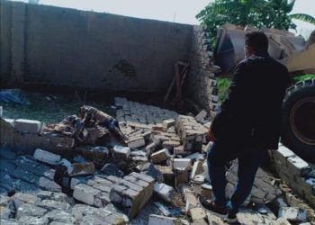 إزالة 6 حالات تعدي على مساحة 555 متر مربع بنطاق 3 مراكز بالبحيرة