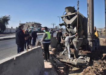 محافظ أسيوط يتفقد أعمال تنفيذ مشروع كوبري منقباد العلوي بطريق أسيوط/القاهرة الزراعي 