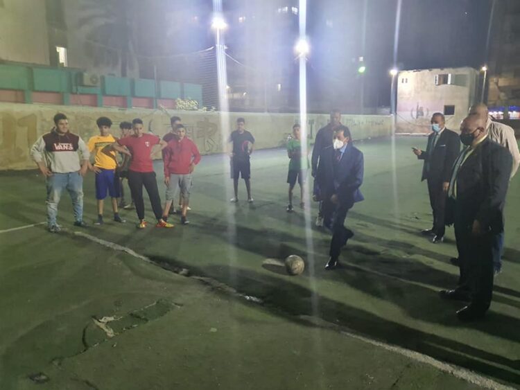 وزير الرياضة في زيارة مفاجئة لمركزي شباب سراي القبة وحدائق القبة 1 وزير الرياضة