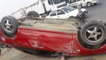 إرتفاع عدد ضحايا حادث انقلاب سيارة ملاكى على محور 30 يونيو إلى 5 أشخاص