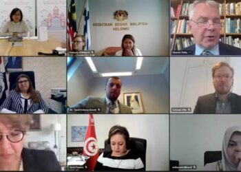 القائم بالأعمال المؤقت في سفارة جمهورية العراق لدى هلسنكي تشارك في إجتماع افتراضي لبحث الأوضاع في فلسطين