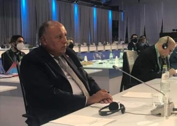 وزير الخارجية المصري يُلقي كلمة مصر في الإجتماع الوزاري حول سوريا المنعقد في روما