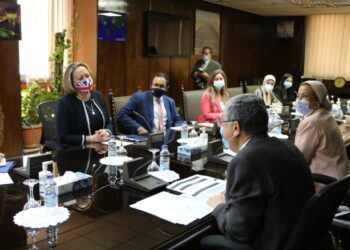 الدكتور محمد شاكر وزير الكهرباء والطاقة المتجددة يستقبل آن مارى تريفولين وزيرة التجارة والطاقة البريطانية