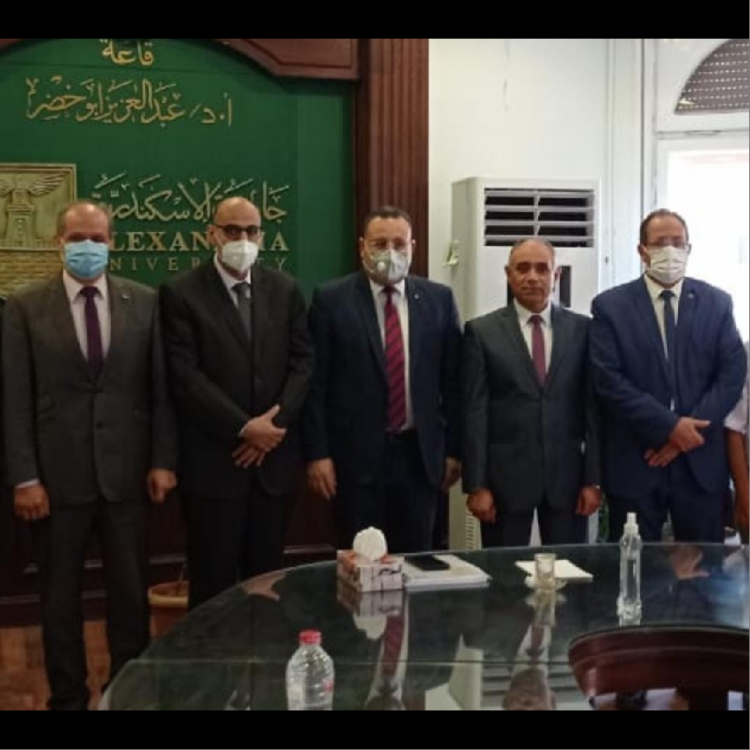 رئيس جامعة الإسكندرية يستعرض ملامح إنشاء مزرعة جامعة الإسكندرية بالوادي الجديد 1 رئيس جامعة الإسكندرية يستعرض ملامح إنشاء مزرعة جامعة الإسكندرية بالوادي الجديد