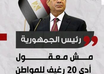 السيسي :مش معقول أدي 20 رغيف للمواطن بتمن سيجارة