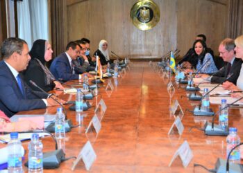 وزيرة التجارة والصناعة تبحث مع نظيرتها السويدية سبل النهوض بالتعاون الاقتصادى والاستثماري  بين البلدين