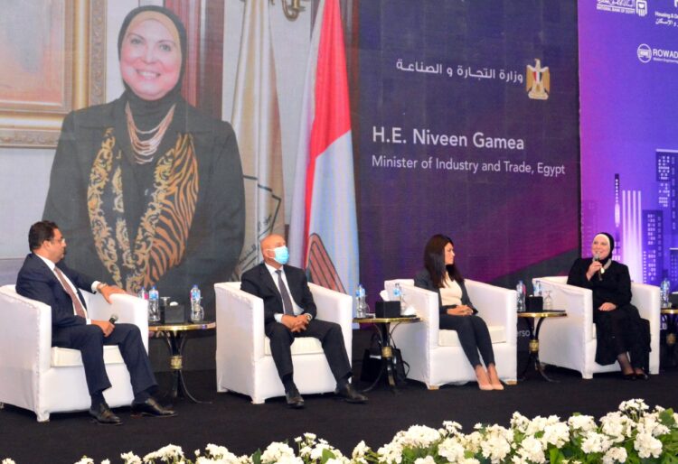 خلال مشاركتها بفعاليات الدورة السادسة لملتقى بناة مصر