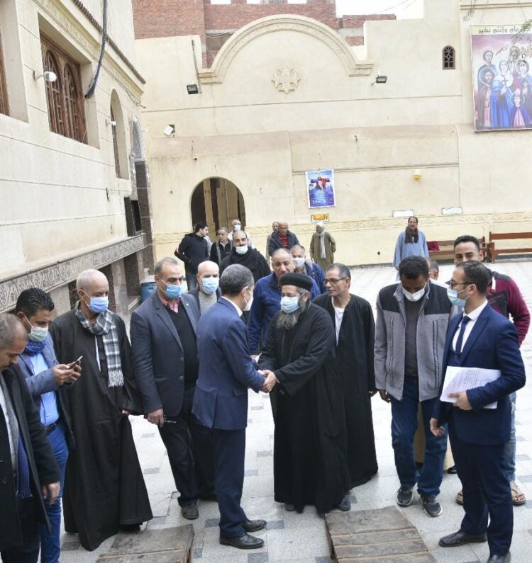 كنائس الغربية مستعدة لاستقبال أعياد الميلاد المجيد محافظ الغربية في جولة تفقدية لمحيط الكنائس بالسنطة وزفتي 1 كنائس الغربية مستعدة لاستقبال أعياد الميلاد المجيد محافظ الغربية في جولة تفقدية لمحيط الكنائس بالسنطة وزفتي