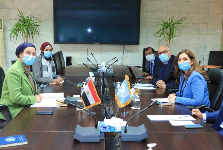 وزيرة البيئة تلتقي بوكيل الأمين العام للأمم المتحدة لدعم المبادرات المناخية