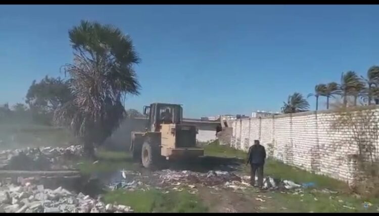 حملة مكبرة لازالة التعديات وأسترداد اراضي الدولة بالإسكندرية