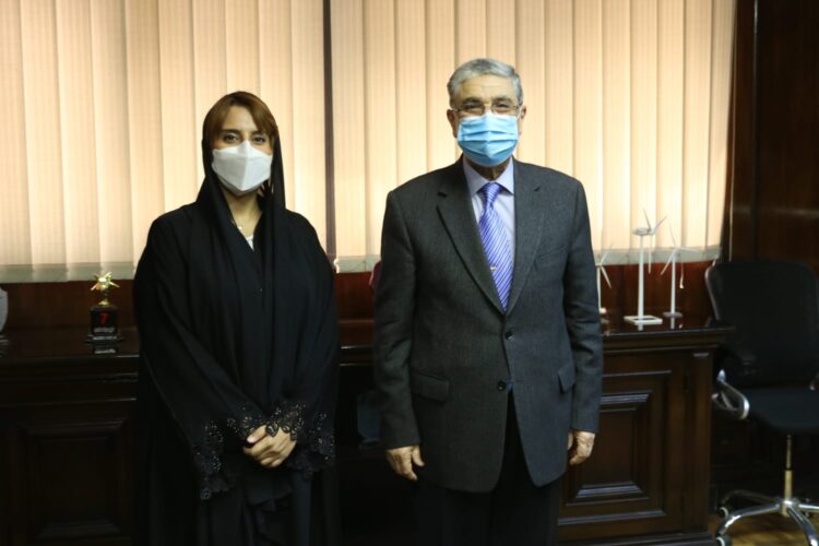 لقاء وزير الكهرباء بسفيرة الامارات بالقاهرة