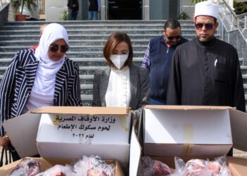 نائب محافظ الإسكندرية تتابع توزيع 4 طن لحوم على 4 آلاف أسرة