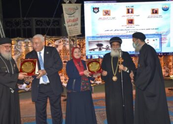 رئيس جامعة السادات يستقبل قساوسة كنيسة السادات ومطران المنوفية