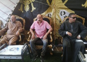 بدران والشاذلى يقدمان واجب العزاء فى ضحايا قريتى كوم عبود وحصة آبار مركز بسيون .