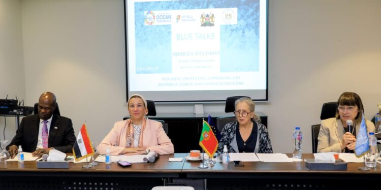 وزيرة البيئة تشارك فى جلسة ” الطريق إلى مؤتمر الأمم المتحدة للمحيطات”