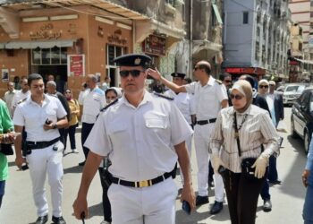 ضبط 1578 حالة إشغال من المقاهي وتحرير 367 محضر بالإسكندرية