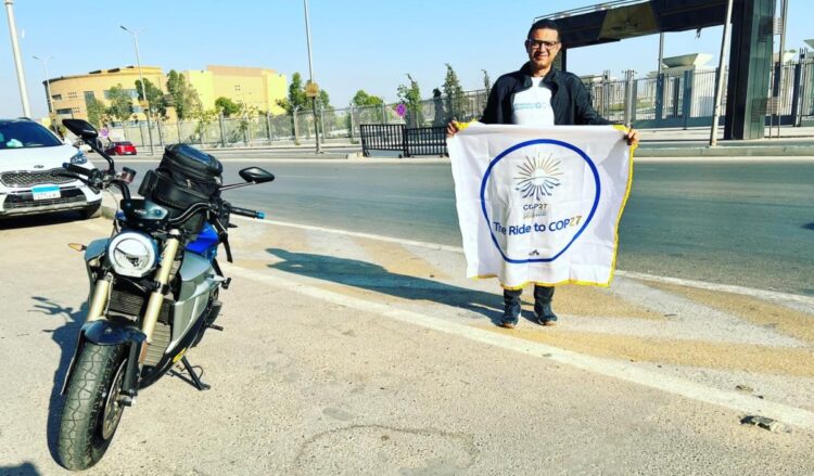 المغامر على عبده يطلق مبادرة "الرحلة الى مؤتمر المناخ cop27"بدراجه كهربائية 1 المغامر على عبده يطلق مبادرة “الرحلة الى مؤتمر المناخ cop27″بدراجه كهربائية