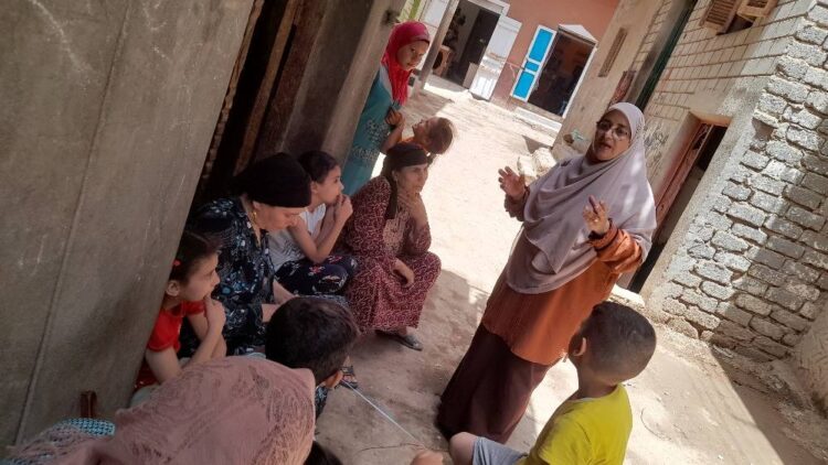 حملات توعية بالتغيرات المناخية على الزراعة ببنى سويف
