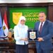 رئيس جامعة الإسكندرية يستقبل الدكتورة نهال الشقنقيرى