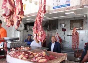 "عثمان " يتفقد منفاذ بيع اللحوم بالاسماعيلية استعدادا لعيد الأضحى