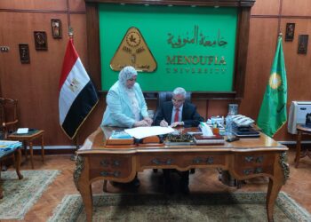 رئيس جامعة المنوفية يعتمد نتيجة تراكمى التمريض