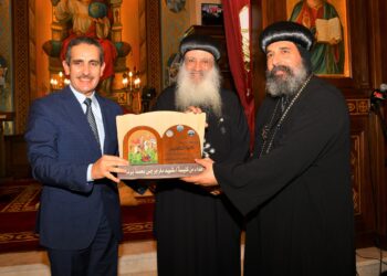 محافظ الغربية ومطران طنطا يفتتحان كنيسة ماري جرجس ببرما