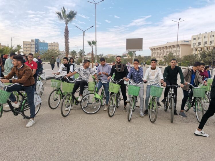 يوم رياضي وسباق للدراجات للتوعية بمخاطر تغير المناخ بالفيوم